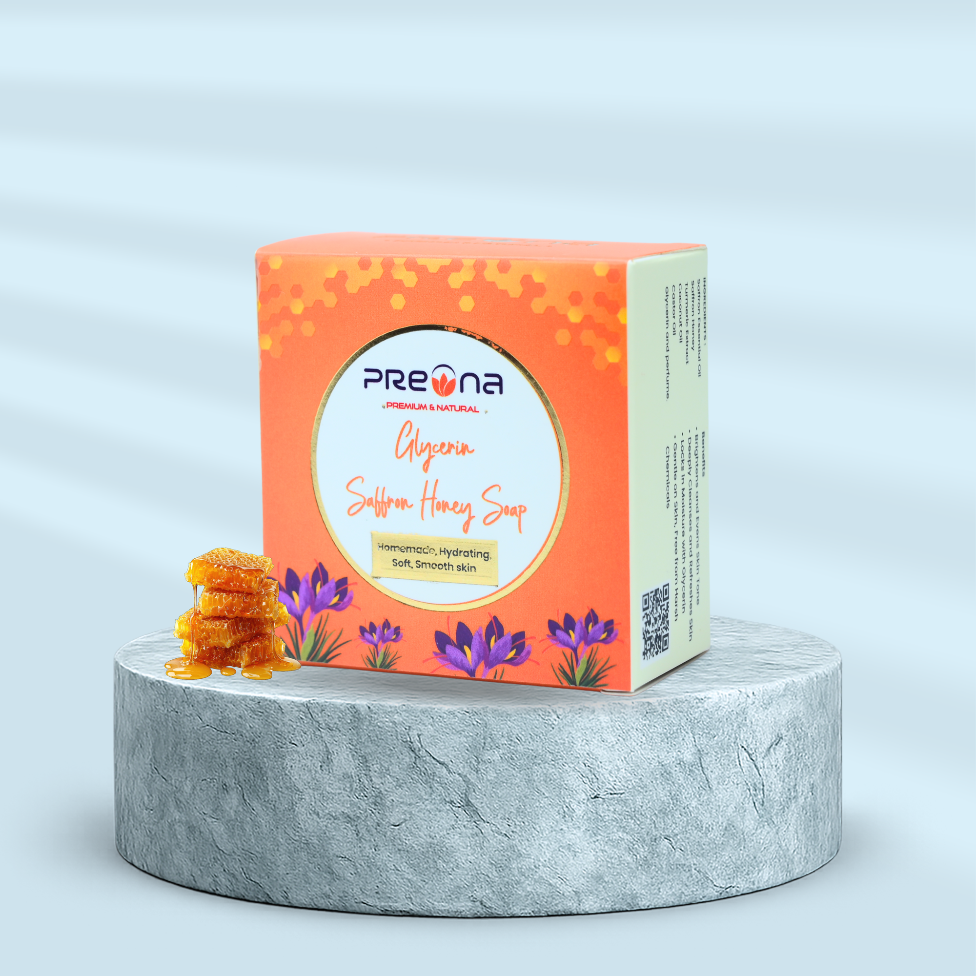 Glycerin Saffron Honey Soap