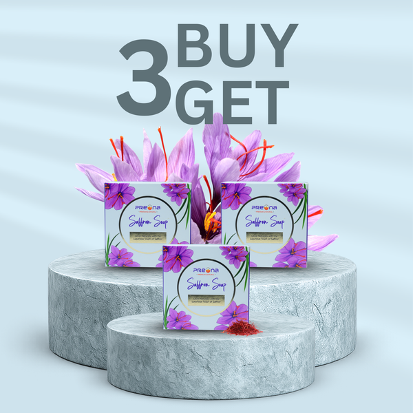 Buy 3 Get 3 Free Goatmilk Saffron Soap
